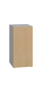 DOMINIT 21 úložná skříň 1-boxová, 917x450x400 mm, korpus šedý, dvířka javor horský